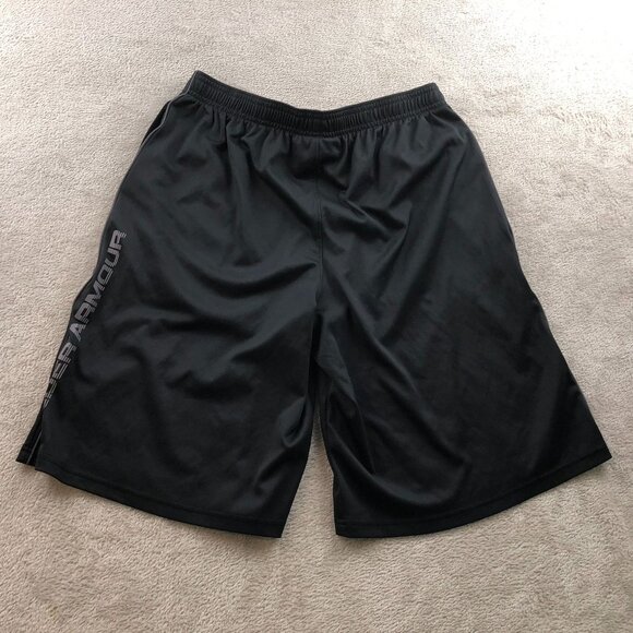 Under Armour Men's 5" Shorts Size XL Loose Fit Activewear Black - Picture 13 of 15